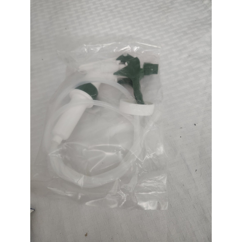 Replacement Trigger Sprayer Head with Long Hose White Green Plastic Utility